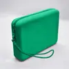 Saco de armazenamento de silicone mais vendido transfronteiriço, bolsa quadrada de grande capacidade, bolsa de mão portátil para passeios, bolsa de maquiagem, necessaire