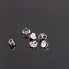 Aretes de plata S925 Rey Ciervo Dorado accesorios tapón de plata artesanía de plata lisa al por mayor tachuelas de plata para mujer tapones para los oídos accesorios de plata