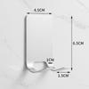 Gancho adhesivo resistente de acero inoxidable 304 transfronterizo, sin perforaciones, sin costuras, para puerta trasera de baño y cocina, gancho de metal
