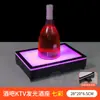 Luz LED Recargable de Barra Portavasos Iluminado Base Creativa Iluminada para Champagne KTV Soporte de Exhibición de Licores Estante Láser para Vino Portavasos
