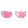 Accesorios para Joyería DIY Colores Gelatina Corazón 3D Colgante de Resina Collar Llavero Encanto Decorativa Venta Caliente Transfronteriza