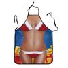 Hombres Musculosos cintura sexy bikini encaje Navidad caricatura pareja fiesta Amazon nuevo delantal al por mayor