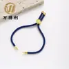 Cuerda de Mano Ajustable con Tirador Árbol de la Vida 3 mm Cuerda de Milán DIY Color Pulsera Semi-Terminada 34 Colores Mayoreo