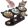 Rack de Tigela para Pet Atacado Transfronteiriço Bacia Inclinada para Ração de Pet Suporte para Água Alimentador Vertical para Gatos Mesa de Refeição para Pet