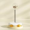 Plataforma giratória para gatos de três camadas transfronteiriça, brinquedo para gatos com penas, bastão para aliviar o tédio, brinquedo para gatos, atacado
