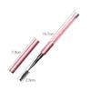 Herramientas de Manicura y Belleza con Pincel para Pestañas de Diamante Pincel Portátil para Pestañas de Diamante con Tapa Pincel para Cejas Peine Espiral para Pestañas