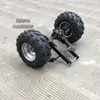 Piezas de Buggy de Playa Casero DIY Transmisión por Eje Tambor de Freno Diferencial Ensamblaje de Eje Trasero Ruedas de 8 Pulgadas de Dos Ruedas a Tres/Cuatro Ruedas