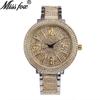 Reloj de cuarzo con diamantes de aleación de moda de AliExpress, esfera grande, reloj de diamantes estrellados de moda para hombre, una generación de cabello