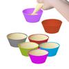 Nove gostos copo de muffin de silicone redondo 7cm copo de bolo forma de bolo pequena 8 cores assar copo de muffin