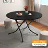Mesa Plegable para Hogar Apartamento Pequeño Mesa de Comedor Puesto Exterior Puesto Callejero Mesa Redonda Cuadrada Pequeña Simple