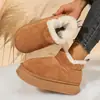 Botas Curtas Antiderrapantes Versáteis para Mulheres, Nova Moda para Outono e Inverno 2025, Botas de Neve Quentes e Confortáveis para Mulheres