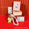 Llavero Colgante Popular de la Serie de Dibujos Animados Sanrio, Lindo Cordón para Bolso de Teléfono Móvil de Gato Kt, Regalo para Novia