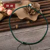 073 Cuerda para Colgante de Hombre y Mujer Buda de Jade Colgante de Guanyin Lanyard de Jade Pei Cuerda para Collar de Jade Cuerda Trenzada Collar de Cuerda Roja