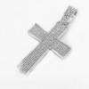 Nova cor cheia de diamante médio quadrado cruz colar hip hop moda todos- combinar camisola cadeia cruz- fronteira atacado