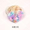 Estrellas de lentejuelas coreanas explosivas corazón de amor arena movediza transparente accesorios para el cabello de niños funda de teléfono móvil accesorios decorativos