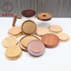 Suprimento de fábrica anel de silicone de pinho tampa para copo de vela de aromaterapia tampa de pinho de faia para copo de vela selado