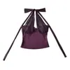 Top de tirantes de malla transparente de verano con retazos, cuello halter, copas en el pecho, antideslizante, entallado en la cintura, estilo corto, prenda exterior sin tirantes