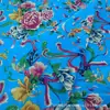 Tela estampada de algodón y lino estilo étnico flor grande tela vieja tela bohemia Lijiang Barra de Almohadas mantel falda de lino