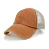 Boné de Baseball de Malha Lavada Mais Vendido no Verão Proteção Solar ao Ar Livre Boné com Aba Vintage Respirável Proteção Solar Chapéu de Pesca Atacado