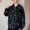 Chaqueta de hombre estilo americano para primavera y otoño 2026, nueva marca de moda sudadera con capucha y cremallera de corte holgado, ropa de hombre, chaqueta con cremallera