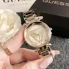 Reloj de Cristal Rombo Personalizado al por Mayor Moda Simple Triángulo Invertido Gues Reloj para Mujer Estudiante Reloj de Cuarzo