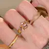 Anel de Abóbora Auspiciosa de Energia Roxa Xiaohongshu Amethyst Novo Estilo Chinês Esmalte Gelo-Transparente Pequeno Anel de Abóbora para Mulheres Dia das Mães
