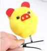 Al por mayor lindo pasador de patito amarillo corazón de melocotón molinillo accesorios para el cabello pato amarillo pollo tocado regalo para niñas niños juguetes