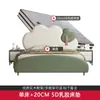 Cama Rosa de Princesa Nube para Niños 1.2m Habitación de Niñas Cama Suave 1.5m Cama Individual Verde con Almacenamiento de Cuero para Niños