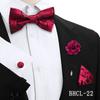 Gravata Borboleta Quadrada de Seda para Negócios Conjunto de 4 Peças Estilo Coreano Masculino Acessórios de Vestimenta para Banquete de Casamento Fábrica de Gravatas de Borboleta Estoque Pronto