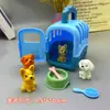 Conjunto de brinquedos de boneca para cena de faz de conta infantil para meninos e meninas, brinquedo de castelo DIY, presente para jardim de infância atacado