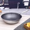 Sartén de Acero Inoxidable Cuidadosamente Seleccionada, Sartén de Panal Sin Humo, Sartén Antiadherente de Fondo Compuesto, Utensilios de Cocina para Regalo de Vacaciones al por Mayor
