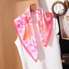 Pañuelo de Seda Artístico Morandi de 70 cm para Mujer, Pañuelo Cuadrado Versátil de Alta Gama, Adecuado para Viajar al Trabajo, Elegante para Camisas y Trajes, Pañuelo Pequeño para el Cuello, Bufanda