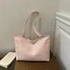 Bolso tote grande de nailon simple con purpurina de estrellas estilo coreano 2026 para ir al trabajo y uso casual, bolso de hombro para mujer