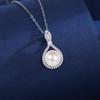 Collar de plata esterlina S999 con perla natural 2022 nuevo femenino verano pequeño colgante de clavícula para enviar a la madre regalo para persona mayor
