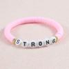 Comercio exterior caliente nuevo pulsera de arcilla blanda carta de AMOR pulsera para amigas BFF europea y americana pulsera de amistad a prueba de moho