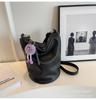 Bolsa Grande Preta de Verão Feminina 2023 Nova Bolsa Transversal Simples Bolsa Tote de Ombro Fashion Bolsa Saco