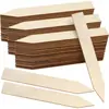 Etiquetas, Placas e Plaquinhas de Jardinagem com Flores em Estoque, Etiquetas de Madeira em Branco para DIY à Mão, Peças de Madeira de Vários Tamanhos