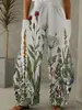 Marca Independente de Roupas Femininas Série Gato Estampa Digital Calça de Bolso Duplo-2