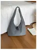 Bolsa de Axila Casual de Grande Capacidade 2026 Nova Bolsa Tote Simples Xadrez Bolsa de Ombro Artística para o Dia a Dia para Mulheres