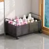 Estante de Almacenamiento de Líquido para Lavar Inodoro Balcón Estante de Almacenamiento de Piso para Detergente Cesta Encima de la Lavadora de Tambor