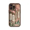 Cordón Flor de la Suerte Adecuado para Funda de Teléfono Apple 16 13Promax Otoño e Invierno Melard 15 Silicona Piel de Cordero 17