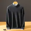 ¡Original de Comercio Exterior! Suéter de Cachemira para Hombre Color Sólido Manga Larga con Bolitas Suéter de Lana Casual Capa Interior