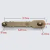 Hebilla de Cerradura Antigua China Hebilla de Cobre Puro Hebilla de Puerta Perno de Puerta Cerradura de Puerta de Madera Maciza Antigua Almohadilla de Nariz Candado de Nariz Perno Completamente de Cobre