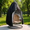 Funda de tela Oxford transfronteriza personalizada para silla colgante de huevo de terraza o patio, funda de columpio, funda impermeable para exteriores, funda para cesta colgante