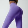 Grande Promoção Calça de Yoga Sorridente Não Reembolsável Calça Fitness Esportiva Sem Costura Europeia e Americana Cintura Alta Justa Treinamento Abdominal Calça de Ciclismo