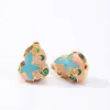 Esmalte Cloisonné Multi-Agujero Nube Separador Cuentas Accesorios Pulsera DIY Joyería Transferencia de Color Conservación Venta al por Mayor
