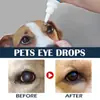 Yegbong Gotas Oculares para Mascotas Gotas Limpiadoras Suaves para Ojos de Gatos y Perros