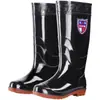 Botas de lluvia para hombre, botas altas impermeables, duraderas, cálidas y antideslizantes, estilo nuevo, adecuadas para trabajo en cocina, zapatos de goma, cubrebotas de invierno