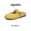Meias Pantufas Fechadas Augusden para Mulheres 2026 Novo Verão Outdoor Sapatos Mary Jane de Solado Macio para Combinar com Saias Calçados de Boca Rasa