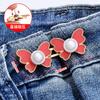 Botón de Cintura de Mariposa Costura Sin Costuras Sin Clavos Pantalones Jeans Cintura Grande Cambia a Pequeño Encogimiento Estiramiento Artefacto de Ajuste Botón Fijo